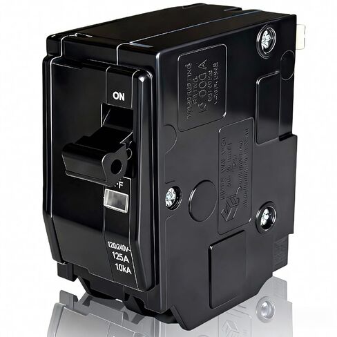 2-Pole 125 Amp Circuit Breaker, Compatible with QO2125, for QO Load Centers, CSED & NQOD Panels, Plug-On Type, 120/240V, Thermal Magnetic Protection in Saudi Arabia