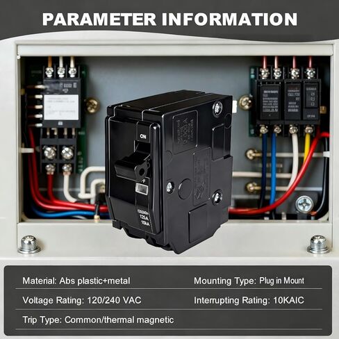 2-Pole 125 Amp Circuit Breaker, Compatible with QO2125, for QO Load Centers, CSED & NQOD Panels, Plug-On Type, 120/240V, Thermal Magnetic Protection in Saudi Arabia