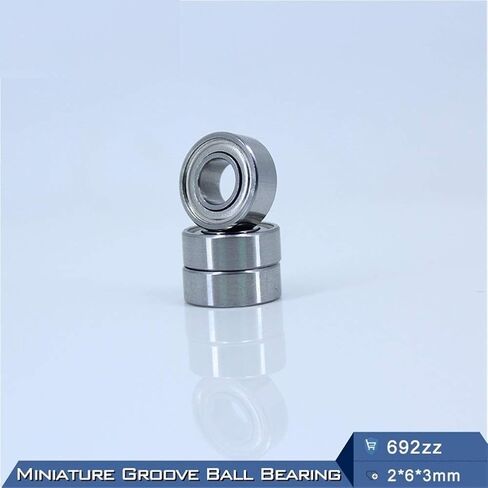 692ZZ H2.5 Deep Groove Ball Bearing 2 * 6 mm ABEC- 3 Miniature Non Standard 692 Z ZZ High Precision Bearings 692z in Saudi Arabia
