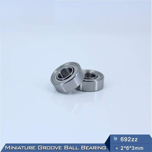 692ZZ H2.5 Deep Groove Ball Bearing 2 * 6 mm ABEC- 3 Miniature Non Standard 692 Z ZZ High Precision Bearings 692z in Saudi Arabia