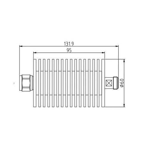 50W Attenuator Coaxial Fixed 3/6/10/15/20/30/40/50/60dB DC-4GHz N-Type Male to Female Connector(20dB) in Saudi Arabia