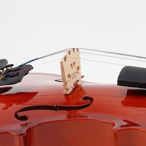 Violin Bridge 4Pcs, 4/4 Full Size Premium Solid Maple Wood Violin bridge with String Position Identification, Hard Maple Fiddle Bridge Music Instrument Replacement Fit Most 4/4 Violins in Saudi Arabia