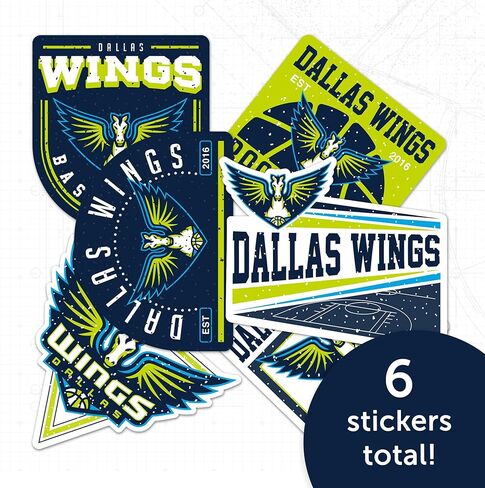 Desert Cactus Dallas Wings WNBA Women's National Basketball Association Officially Licensed Sticker Vinyl Decal Laptop Water Bottle Car Scrapbook (Type 2-3) in Saudi Arabia
