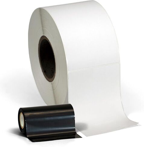 4" X 6" Thermal Transfer (Requires Ribbon) Perfed Stickers Labels for Shipping Labels & Color Coding - 1000 Per Roll on 3" Core - Compatible with Zebra, Datamax, Sato, and More (12 Pack, Pink) in Saudi Arabia