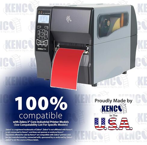 4" X 6" Thermal Transfer (Requires Ribbon) Perfed Stickers Labels for Shipping Labels & Color Coding - 1000 Per Roll on 3" Core - Compatible with Zebra, Datamax, Sato, and More (12 Pack, Pink) in Saudi Arabia