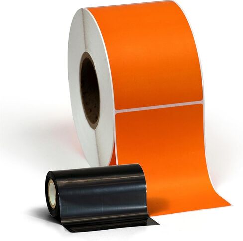 4" X 6" Thermal Transfer (Requires Ribbon) Perfed Stickers Labels for Shipping Labels & Color Coding - 1000 Per Roll on 3" Core - Compatible with Zebra, Datamax, Sato, and More (12 Pack, Pink) in Saudi Arabia