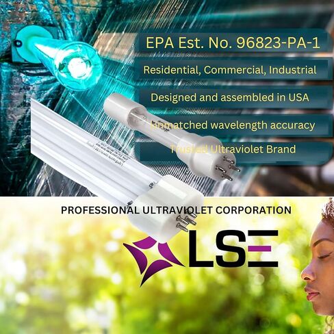 مجموعة مصابيح LSE Lighting PUR403H للأشعة فوق البنفسجية متوافقة مع TFH-16/5 | لمبة بديلة عالية الأداء | مصممة في الولايات المتحدة الأمريكية in Kuwait