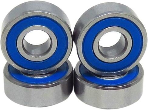 10 قطع MR125 تحمل 5x12x4mm مصغرة MR125-2RS MR125RS 5*12 4 كرة أخدود عميقة (MR84-2RS 4x8x3 مللي متر) in Kuwait