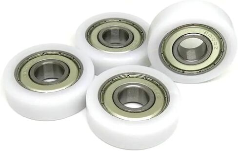 4 قطع 6x26x8 مم S626ZZ محمل مطلي بوم بكرة مسطحة BS62626-8 26 OD دليل السكك الحديدية للدرج بكرة جانبية من النايلون (BS60830-7 8x30x7) in Kuwait