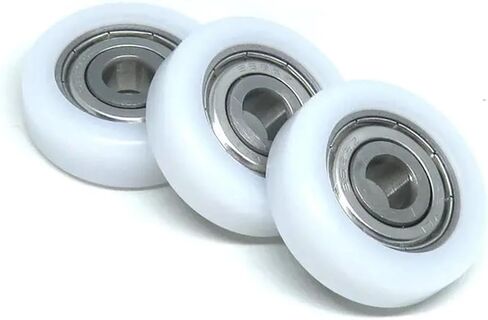 4 Pieces 6x26x8 mm S626ZZ Coated Bearing POM Flat Roller BS62626-8 26 OD Drawer Rail Guide Nylon Wheel Side Pulley(BS60830-7 8x30x7) in Saudi Arabia