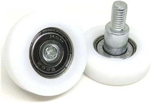 2 قطعة محامل بلاستيكية 8x30x7 مللي متر مع مسامير M6 BS60830-7C1L8M6 30 مللي متر قطر بوم بولت رولر نايلون بكرة دليل مسطحة (BS62630-9C8L10M6) in Kuwait