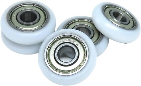 10 قطع 6 × 22 × 6 مم بكرة مطلية بوم BSR60622-6 22 قطر بولي أسيتال عجلة ملفوفة صامتة 6 * دليل الباب والنافذة in Kuwait