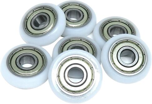 10 قطع 6 × 22 × 6 مم بكرة مطلية بوم BSR60622-6 22 قطر بولي أسيتال عجلة ملفوفة صامتة 6 * دليل الباب والنافذة in Kuwait