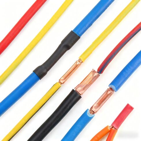 250PCS Wire Ferrules Kit, 7 Size Copper Wire Connectors, Non Insulated Electrical Butt Terminals in Saudi Arabia