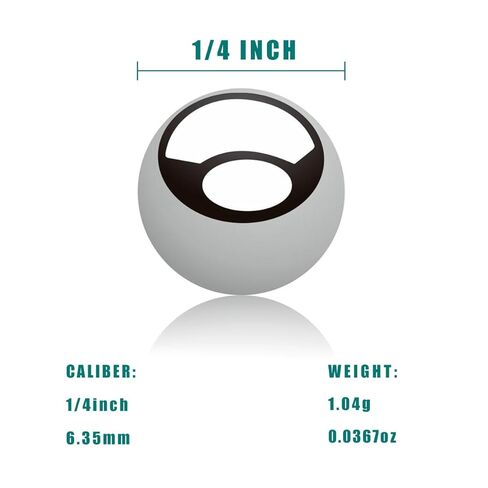 كرات فولاذية عالية الدقة من Z QINGZHENG - كرة فولاذية كربونية متعددة الاستخدامات لمعدات الآلات ومحامل الدراجة (500 قطعة، 1/4 بوصة) in Kuwait