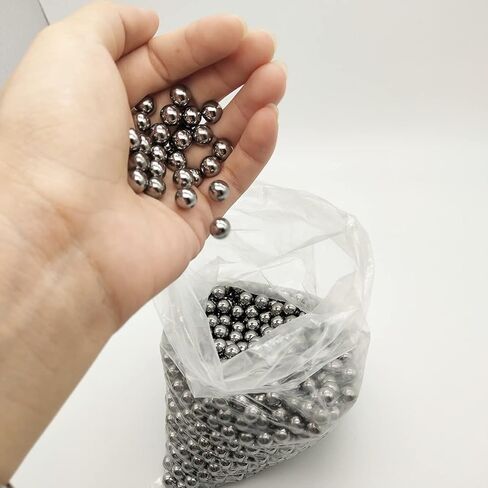 كرات فولاذية عالية الدقة من Z QINGZHENG - كرة فولاذية كربونية متعددة الاستخدامات لمعدات الآلات ومحامل الدراجة (500 قطعة، 1/4 بوصة) in Kuwait