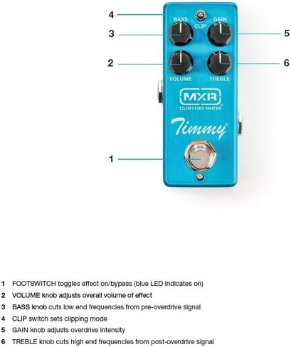 MXR CSP027 Timmy Overdrive تأثيرات الجيتار دواسة مبيت صغير مع مصدر طاقة Tonebird 9V، كابل التصحيح، اللقطات، حزمة كابل الأدوات in Saudi Arabia