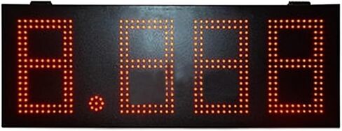 لوحة النتائج الرقمية LED في الهواء الطلق صندوق حديد مقاوم للماء PCB لوحة أسعار النفط 8.888 تنسيق شعار محطة الغاز الرقمية ، سطوع عالية in Kuwait