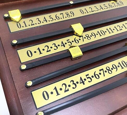 Snooker Pool Scoreboard, Billiards Scoreboard, Durable Rubber Track & Rubber Running Wheel, Wall-Mounted Billiard Score Keeper, for Players Home Club Supplies in Kuwait