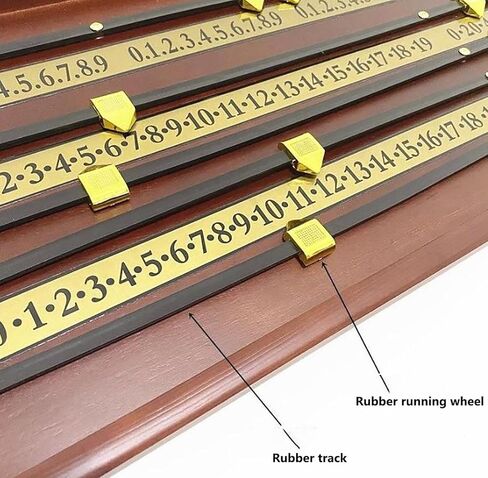 Snooker Pool Scoreboard, Billiards Scoreboard, Durable Rubber Track & Rubber Running Wheel, Wall-Mounted Billiard Score Keeper, for Players Home Club Supplies in Kuwait