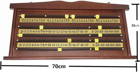 Snooker Pool Scoreboard, Billiards Scoreboard, Durable Rubber Track & Rubber Running Wheel, Wall-Mounted Billiard Score Keeper, for Players Home Club Supplies in Kuwait