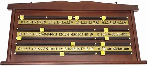 Snooker Pool Scoreboard, Billiards Scoreboard, Durable Rubber Track & Rubber Running Wheel, Wall-Mounted Billiard Score Keeper, for Players Home Club Supplies in Kuwait