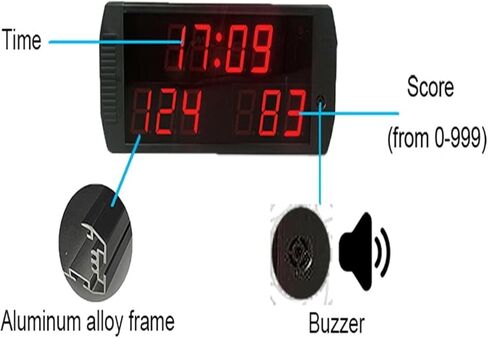 LED Digital Scoreboard LED Electronic Scoreboard with Wireless Remote Control, Professional Electronic Digital Scoreboard,for Ball Game in Kuwait