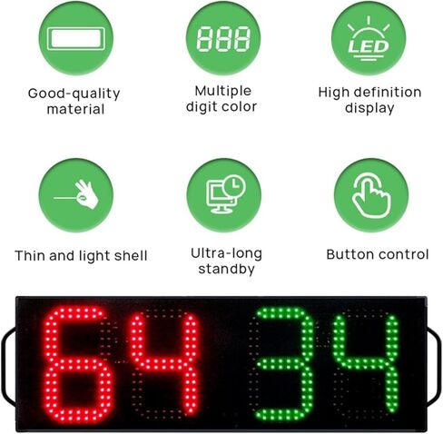 Digital Scoreboard, Electronic Large Basketball Scoreboard, L Football Referee Injury Stop Time Display in Kuwait