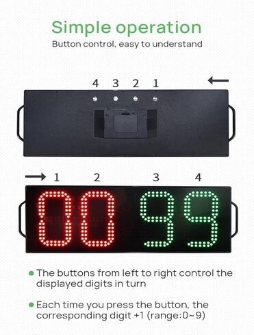 Digital Scoreboard, Electronic Large Basketball Scoreboard, L Football Referee Injury Stop Time Display in Kuwait