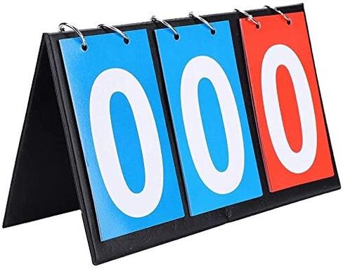 Scoreboard 3 Digit Portable Flip Sports Scoreboard Score Counter for Table Tennis Basketball. in Kuwait