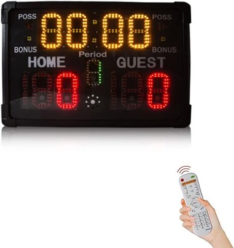 Outdoor Portable LED Scoreboard with 2.4G Remote Control, Digital Sport Scoreboard for Basketball/Football/Badminton/Table Tennis/Hockey in Kuwait