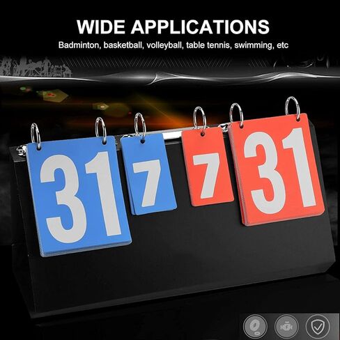 Basketball Scoreboard, 4-Digit Scoreboard 4 Digit Basketball Scoreboard 4 Digit Scoreboard, for Table Sports Basketball Badminton Tennis in Kuwait