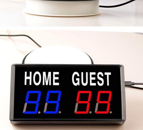 Led Digital Scoreboard, Multisport Indoor Scoreboard with Remote Control, 5 Level Brightness Adjustment, for Soccer/Volleyball/Baseball/Tennis/Ping Pong Games in Kuwait