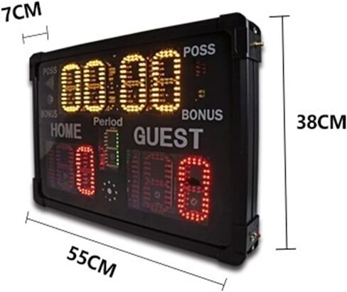 LED Digital Scoreboard Led Multifunctional Sports Electronic Scoreboard, Wall-Mount Scoreboard Digital Scoreboard for Basketball League Wrestling in Kuwait
