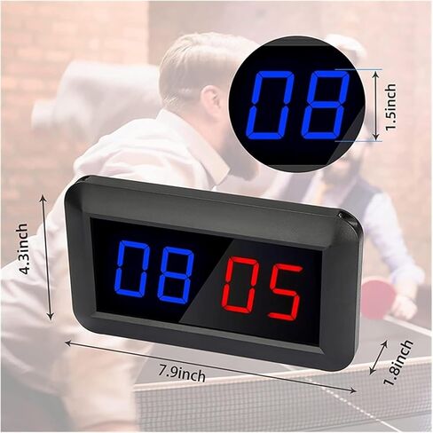 LED Digital Scoreboard Electronic Scoreboard,Remote Control Training Competition Timer Portable Table Tennis Volleyball Baseball Scorer Tools in Kuwait