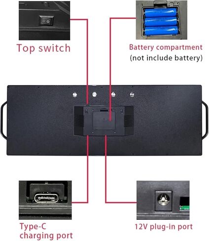 Electronic Large Basketball Scoreboard,LED Football Replacement Board Football Referee Injury Stop Time Display Electronic Football Scoreboard Battery in Kuwait