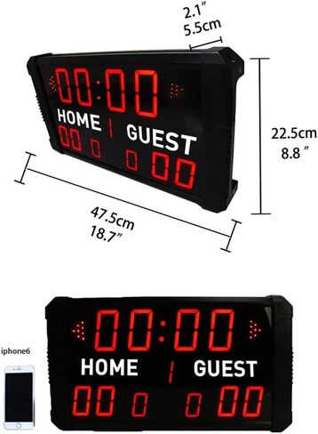 LED Basketball Scoreboard & Timer, 14s/24s Shot Portable Tabletop Scoreboard, Remote Control in Kuwait