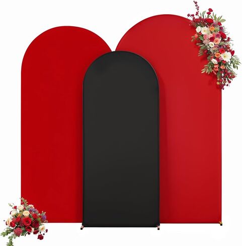 الوردي الأرجواني الأزرق قوس خلفية غطاء 3 مجموعة-7.2FT، 6.6FT، 6FT دنة المجهزة الزفاف قوس حامل يغطي لاستحمام الطفل عيد ميلاد حفل زفاف صورة قوس حامل زينة الخلفية in Kuwait