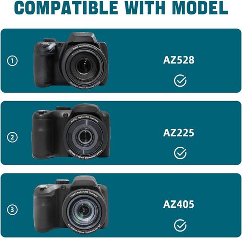 حافظة كاميرا لكاميرا Kodak PIXPRO AZ528/AZ255/AZ405/AZ425/AZ401 الرقمية، حافظة واقية لحقيبة كاميرا السفر مع أشرطة كتف قابلة للتعديل - أسود (الجراب فقط) in Kuwait