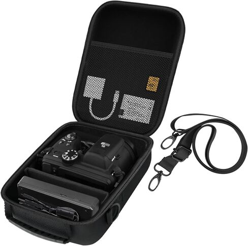 حافظة كاميرا لكاميرا Kodak PIXPRO AZ528/AZ255/AZ405/AZ425/AZ401 الرقمية، حافظة واقية لحقيبة كاميرا السفر مع أشرطة كتف قابلة للتعديل - أسود (الجراب فقط) in Kuwait
