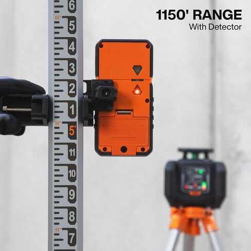 Klein Tools 93RLS مجموعة أدوات مستوى الليزر الدوارة ذاتية التسوية باللون الأخضر، أفقي/عمودي مع نقطة راسيا، نطاق 1150 قدم، قابل لإعادة الشحن، حامل ثلاثي القوائم، كاشف، قضيب درجة 9 أقدام، حقيبة حمل، ≥ 5 ميجاوات فئة 3R in Saudi Arabia