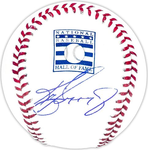 Ken Griffey Jr. Autographed Official Hall of Fame HOF Logo Baseball Seattle Beckett BAS Witness Stock #234580 in Saudi Arabia