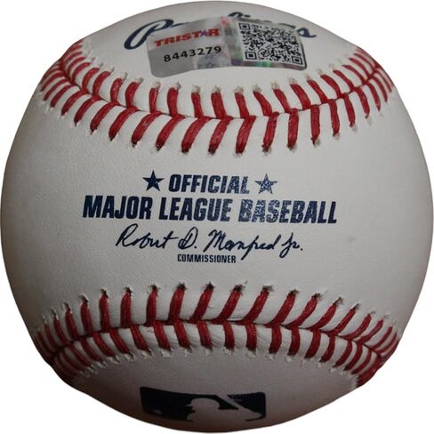 Larry Walker Autographed Colorado OML Baseball 33 Retired TRI in Saudi Arabia