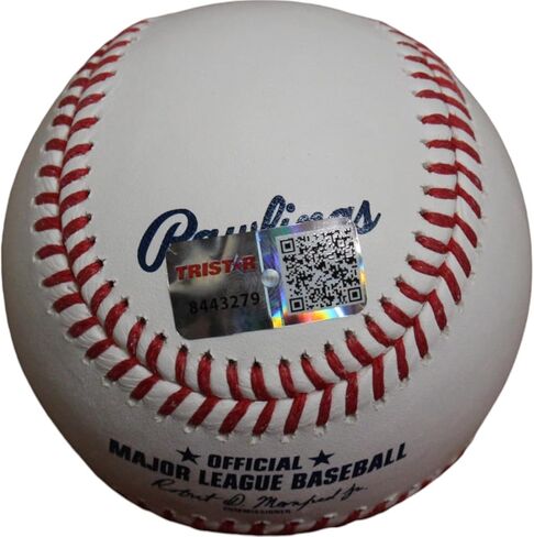 Larry Walker Autographed Colorado OML Baseball 33 Retired TRI in Saudi Arabia