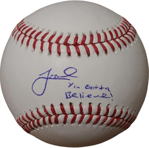 جيف ماكنيل موقعة من New York OML Baseball Ya Gotta Believe MLB in Saudi Arabia