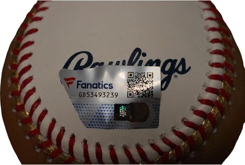 Gerritt Cole Autographed New York OML White Gold Baseball FAN in Saudi Arabia