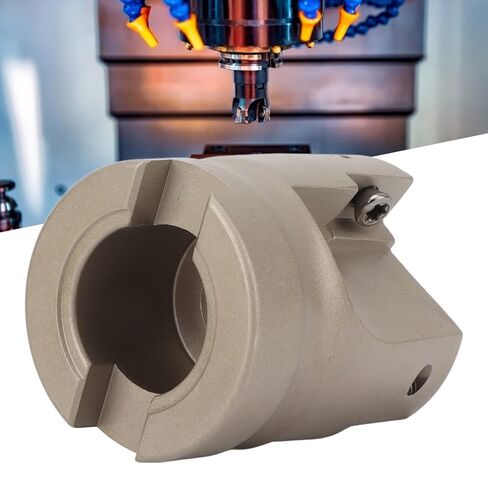 3 Flute Face Mill Head, CNC Lathe Milling Cutter Tool, 40cr Material for Metal Processing, Long Service Life, Oxidation and High Temperature Resistant, Special Helical Offset Desi in Kuwait