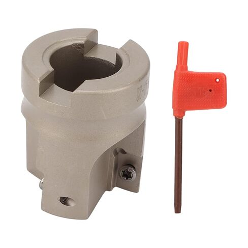 3 Flute Face Mill Head, CNC Lathe Milling Cutter Tool, 40cr Material for Metal Processing, Long Service Life, Oxidation and High Temperature Resistant, Special Helical Offset Desi in Kuwait