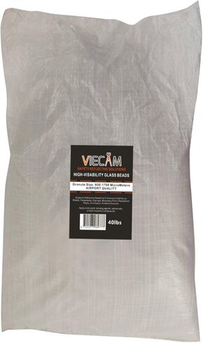 Multipurpose Reflective Glass Beads for Traffic & Crafts: Includes Traffic Paint, Road Markings, Curb Paint, Striping, Parking, Crosswalks, Driveways, Airports, Signs, & Arts (40, Pounds) in Kuwait