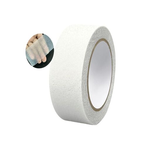 شريط شفاف مضاد للانزلاق - شريط شفاف مانع للانزلاق للسلالم والأرضيات وحوض الاستحمام والدش - شريط أمان مقاوم للماء مع لاصق قوي (1 بوصة × 20 قدم) in Kuwait